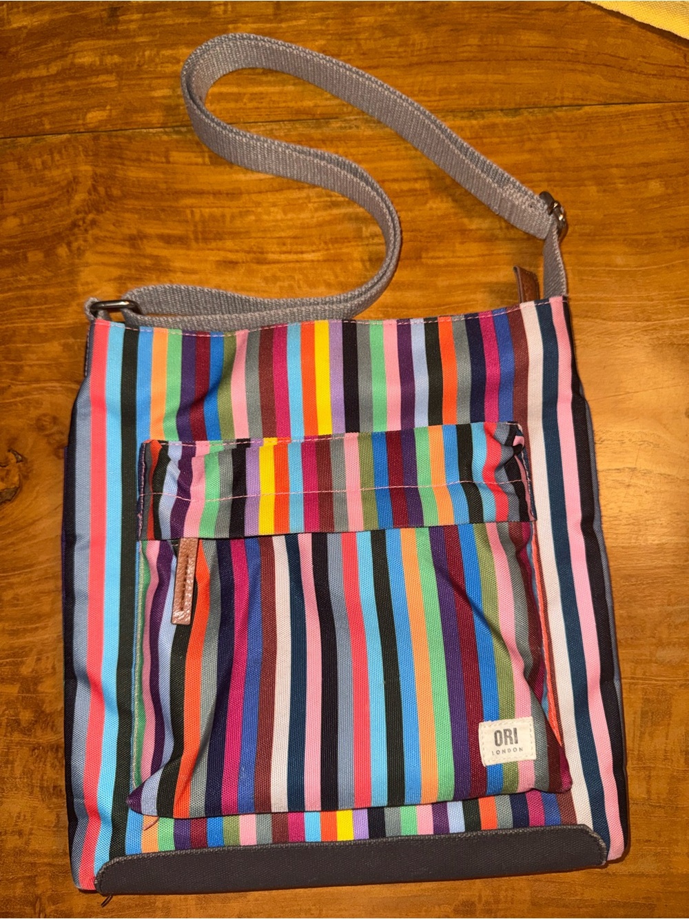 Ori London Kennington Crossbody Bag in Multicolor Stripe